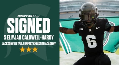 Michigan State 2026 three-star safety signee Eliyjah Caldwell-Hardy.