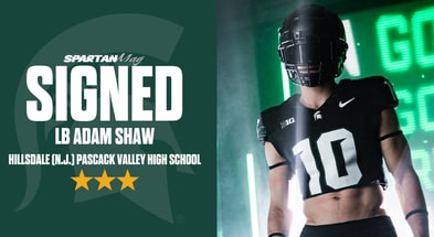 Michigan State 2026 three-star linebacker signee Adam Shaw.