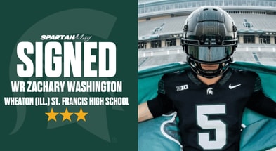 Michigan State 2026 three-star wide receiver signee Zachary Washington.