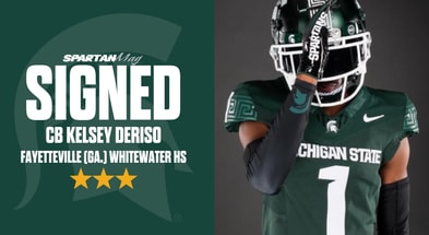 Michigan State 2026 three-star CB signee Kelsey "KJ" Deriso.