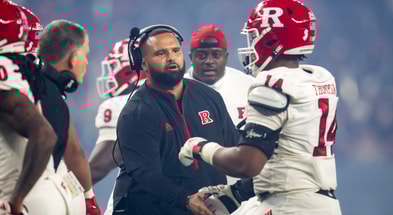Rutgers Football defensive ends coach Julian Campenni