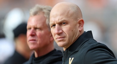 Clark Lea and the Commodores will face Iowa in the ReliaQuest Bowl (Photo by Randy Sartin-Imagn Images)