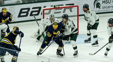 Michigan State and Michigan split in a two game series Saturday, Jan. 18, 2025 at Munn Arena in East Lansing. - Robert Killips, USA TODAY Sports
