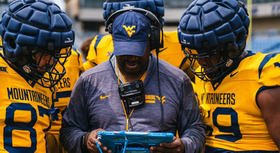 West Virginia defensive line coach Andrew Jackson