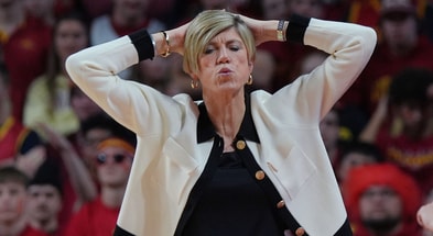 How are the Hawkeyes faring with certain players on the floor. (Photo by Nirmalendu Majumdar/Ames Tribune)