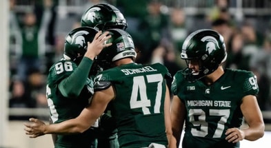 Michigan State long snapper Kaden Schickel (photo courtesy of Kaden Schickel via Twitter).