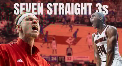 Adrian Wooley, Kasean Pryor, Louisville hits seven straight 3s vs Memphis (Cardinal Sports Film Session // William McDermott // © Jeff Faughender/Courier Journal / USA TODAY NETWORK via Imagn Images)