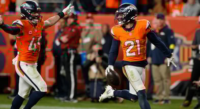 Riley Moss had a critical interception in the Broncos win over Green Bay. (Photo by Isaiah J. Downing-Imagn Images)