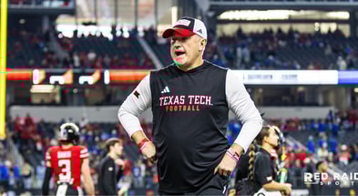 Texas Tech head coach Joey McGuire (Photo by Pat Cockrell/RedRaiderSports.com)