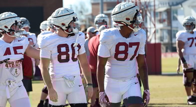 Alabama TEs Josh Cuevas and Danny Lewis