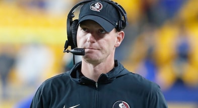 FSU Coach Austin Tucker (Charles LeClaire-Imagn Images)