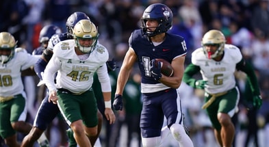 UConn Football wide receiver Jackson Harper