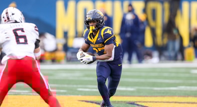 West Virginia running back Cyncir Bowers