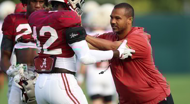 Alabama OLB coach Christian Robinson