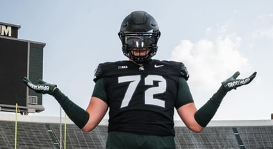 Former Michigan State offensive lineman Justin Bell.