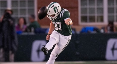 Michigan State and former Charlotte 49ers place kicker Liam Boyd (37) kicks off during the first quarter against the North Carolina Tar Heels at Jerry Richardson Stadium. - Jim Dedmon, USA TODAY Sports