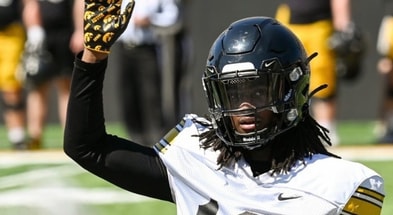 Iowa defensive back CJ Bell
