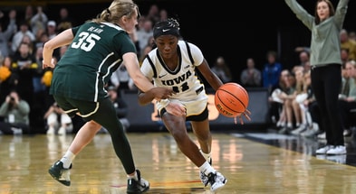 The Hawkeyes defeated Michigan State on Sunday night. (Photo by Dennis Scheidt)