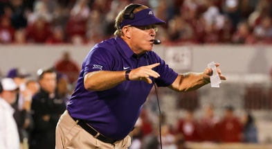 TCU Horned Frogs head coach Gary Patterson during the game against the Oklahoma Sooners at Gaylord Family-Oklahoma Memorial Stadium