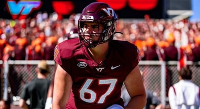 Virginia Tech offensive lineman Hannes Hammer