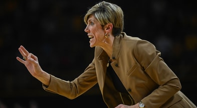 The Hawkeyes fell to USC on Thursday night in Los Angeles. (Photo by Dennis Scheidt)