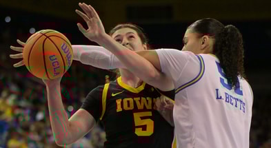 The Hawkeyes fell to UCLA on Sunday afternoon in Los Angeles. (Photo by Jayne Kamin-Oncea-Imagn Images)