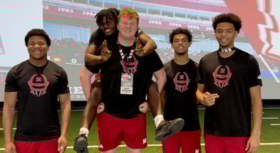 2027 Nebraska commits Amir Brown, Matt Erickson, Tay Ellis, Tory Pittman, and Trae Taylor at Nebraska