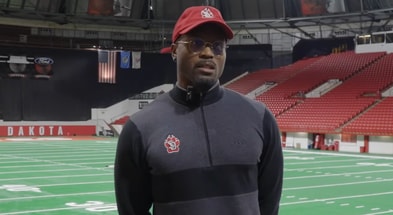 South Dakota cornerbacks coach Eric Finney