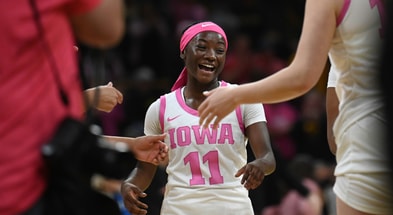 The Hawkeyes grabbed a big win over Washington on Wednesday night. (Photo by Dennis Scheidt)