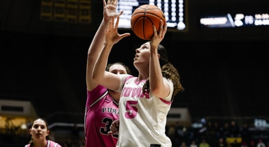 The Hawkeyes defeated the Boilermakers on Thursday night. (Photo by UI Athletics)