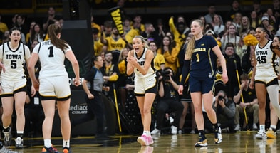 The Hawkeyes defeated the Wolverines on Sunday afternoon in Iowa City. (Photo by Dennis Scheidt)
