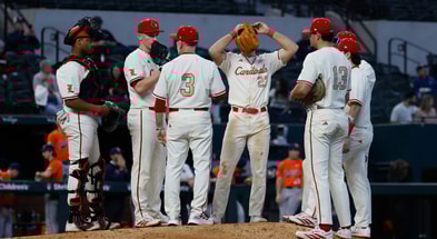 Feb 22, 2026; Arlington, TX, USA; Louisville vs Auburn during the Amegy Bank College Baseball Series at Globe Life Field. Mandatory Credit: Chris Jones-Imagn Images