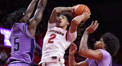 Rutgers Basketball guard Lino Mark versus Washington 2026