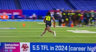 Quintayvious Hutchins - Boston College (NFL Combine)