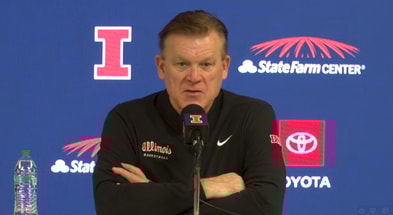 Underwood post game vs. Michigan