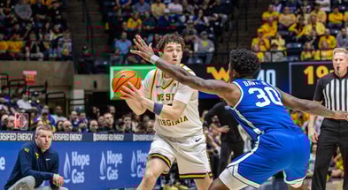 West Virginia guard Treysen Eaglestaff