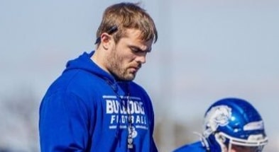 Drake defensive line coach Joe Evans