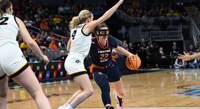 The Hawkeyes defeated the Illini on Friday night in Indy. (Photo by Dennis Scheidt)