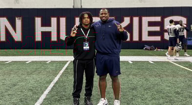2027 running back recruit Axcel Bailey on a UConn visit