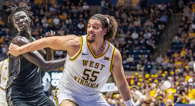 West Virginia center Harlan Obioha