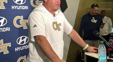Georgia Tech head coach Brent Key on first day of Spring Practice 2026