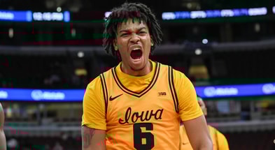 The Hawkeyes defeated the Terrapins on Wednesday afternoon at the Big Ten Tournament. (Photo by Dennis Scheidt)