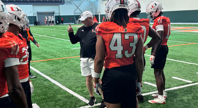 Lance Guidry miami spring practice March 6