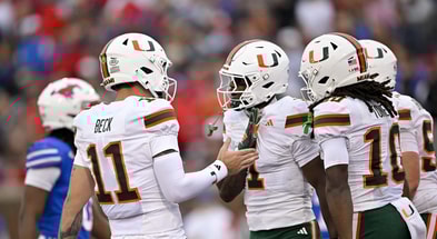 carson beck with jojo trader smu