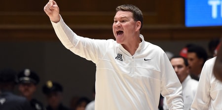 Arizona coach Tommy Lloyd