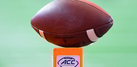 ACC football logo on a pylon