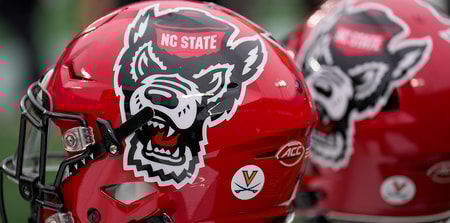 NC State football helmet