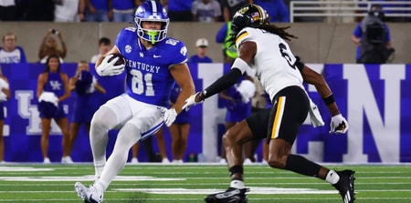 Kentucky TE Willie Rodriguez, via Carter Skaggs-Imagn Images