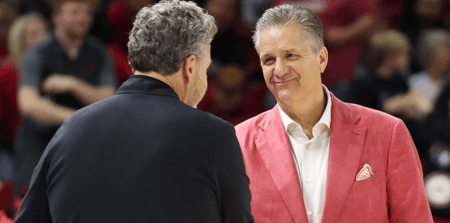 Arkansas HC John Calipari, Oakland HC Greg Kampe