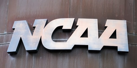 NCAA logo - © Michelle Pemberton/IndyStar / USA TODAY NETWORK via Imagn Images